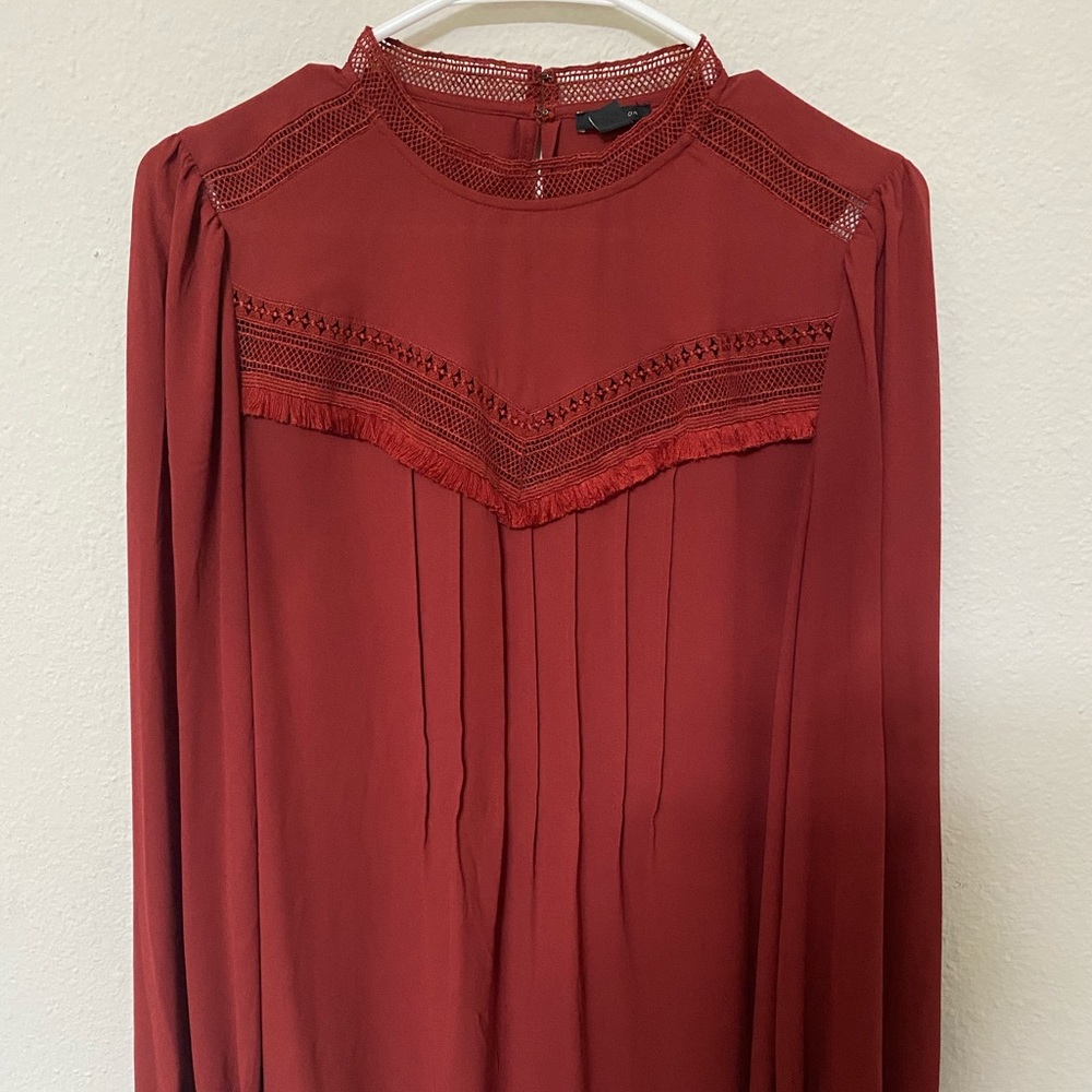 Beautiful Burnt Orange Blouse
